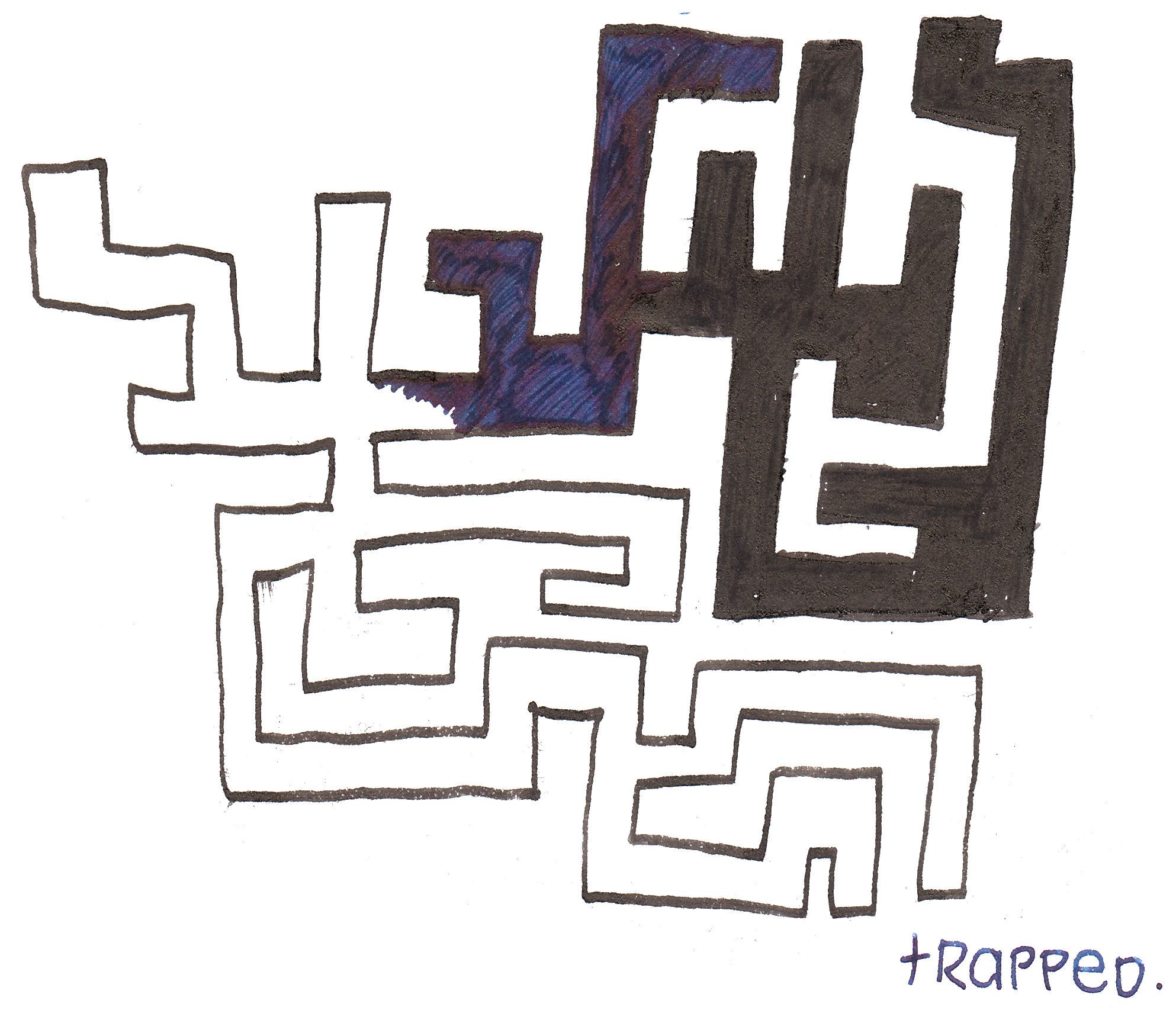 trapped